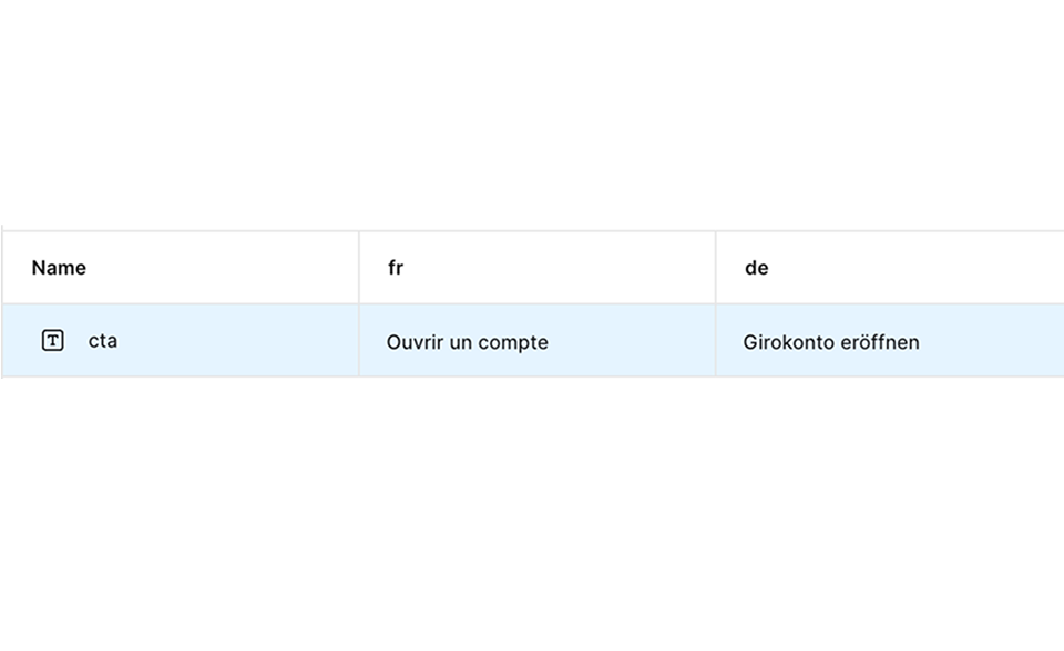 Exemple d’adaptation selon la langue